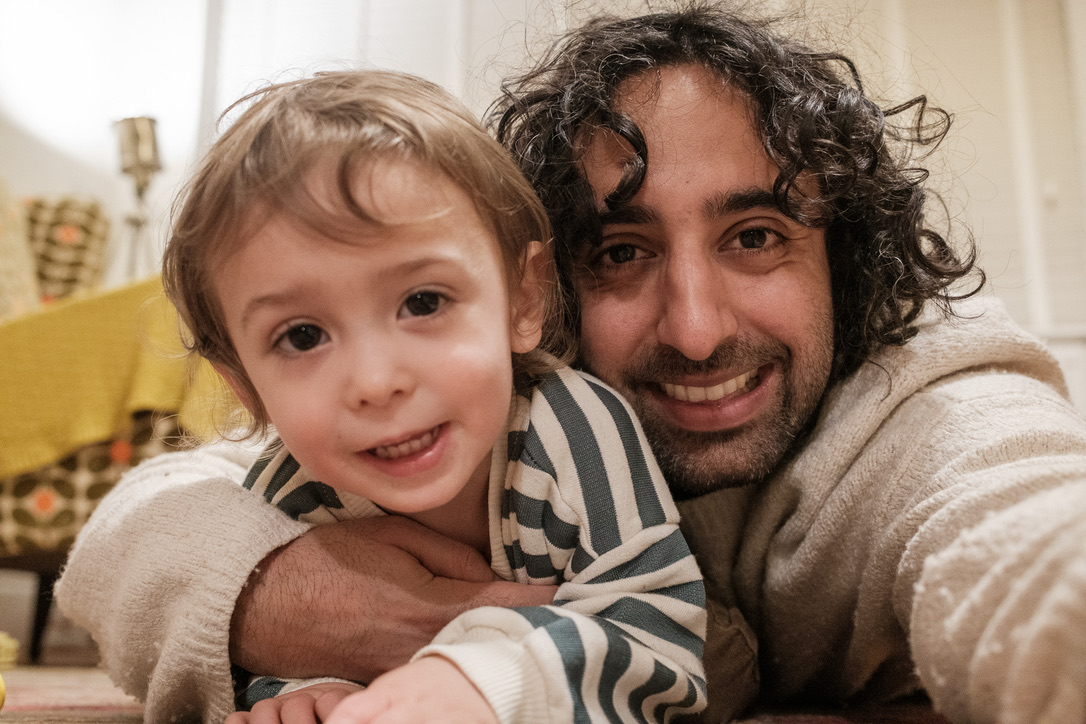 Aaron and his child, founder of toddleSpot
